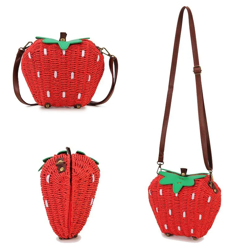 Strawberry Crossbody Bag: Summer Beach Purse