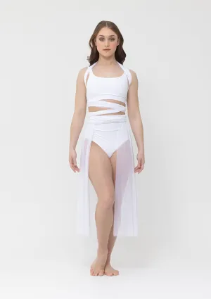 Studio 7 Convertible Mesh Overdress | White