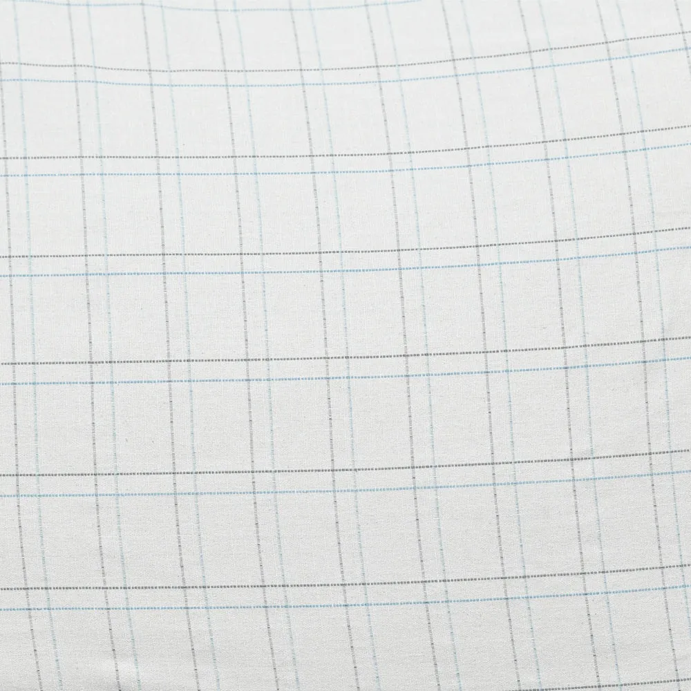 Summer Sheet Cotton Combo - White/Grey/Light Blue