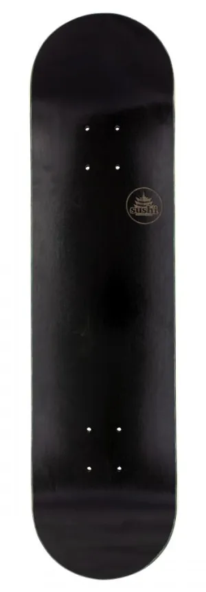 Sushi Pagoda Stamp Skateboard Deck - Black 8"