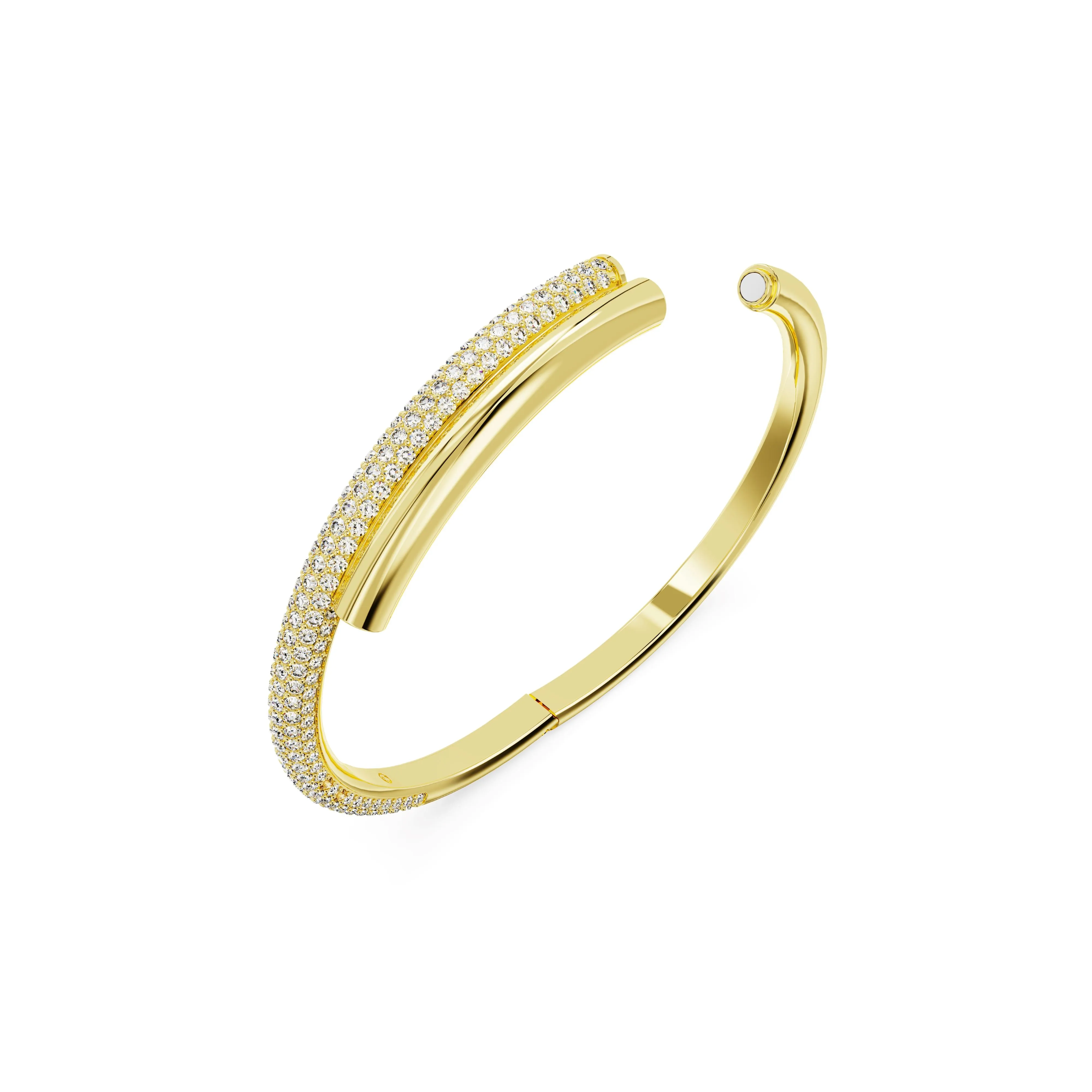 Swarovski Dextera Gold Tone Round Bangle