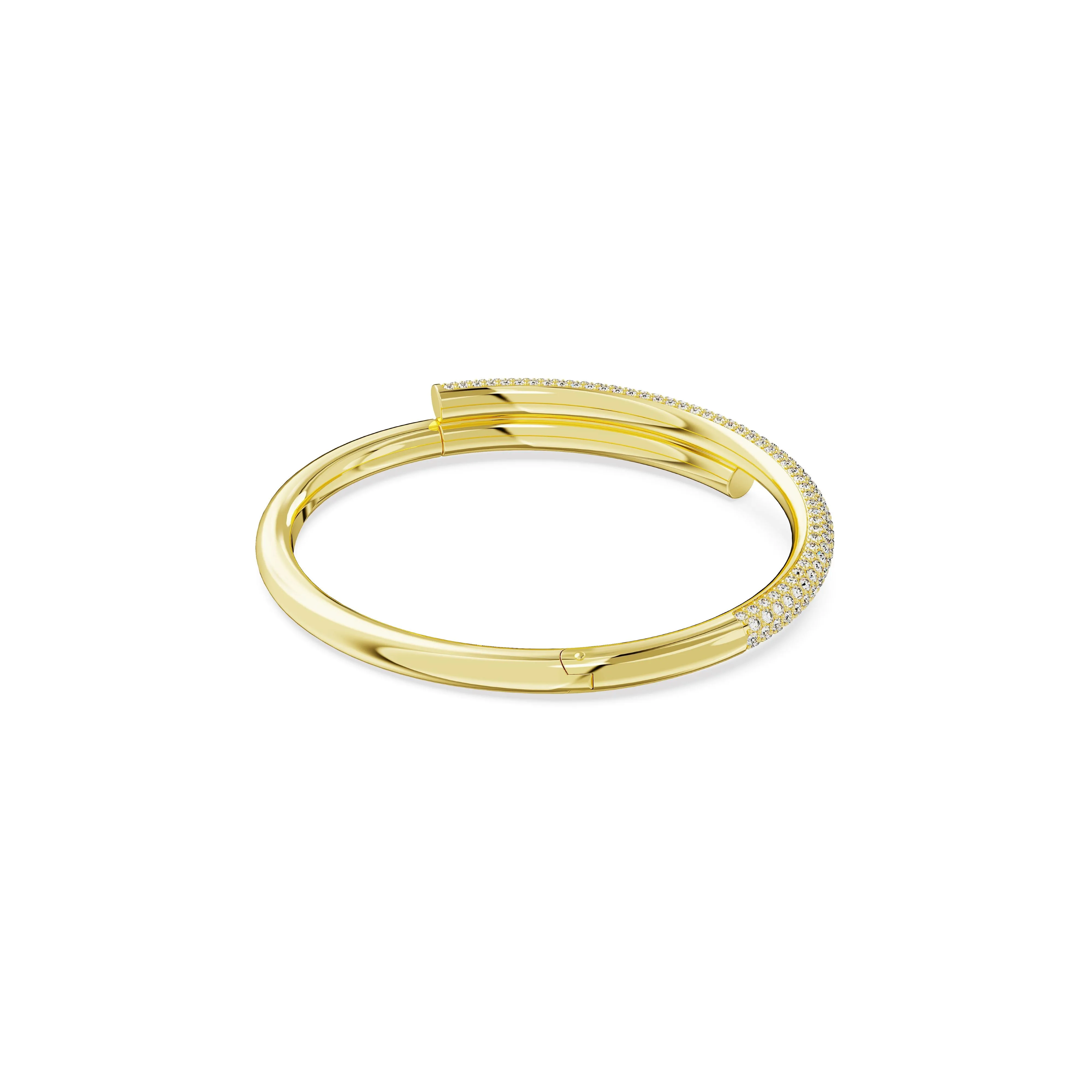 Swarovski Dextera Gold Tone Round Bangle