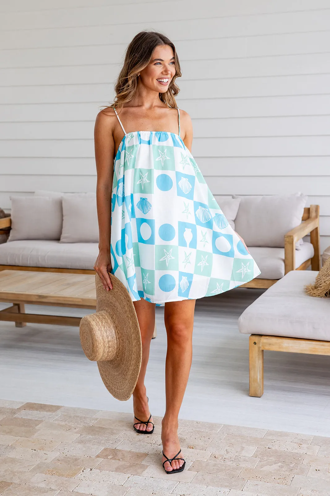 Taj mini Dress - Blue