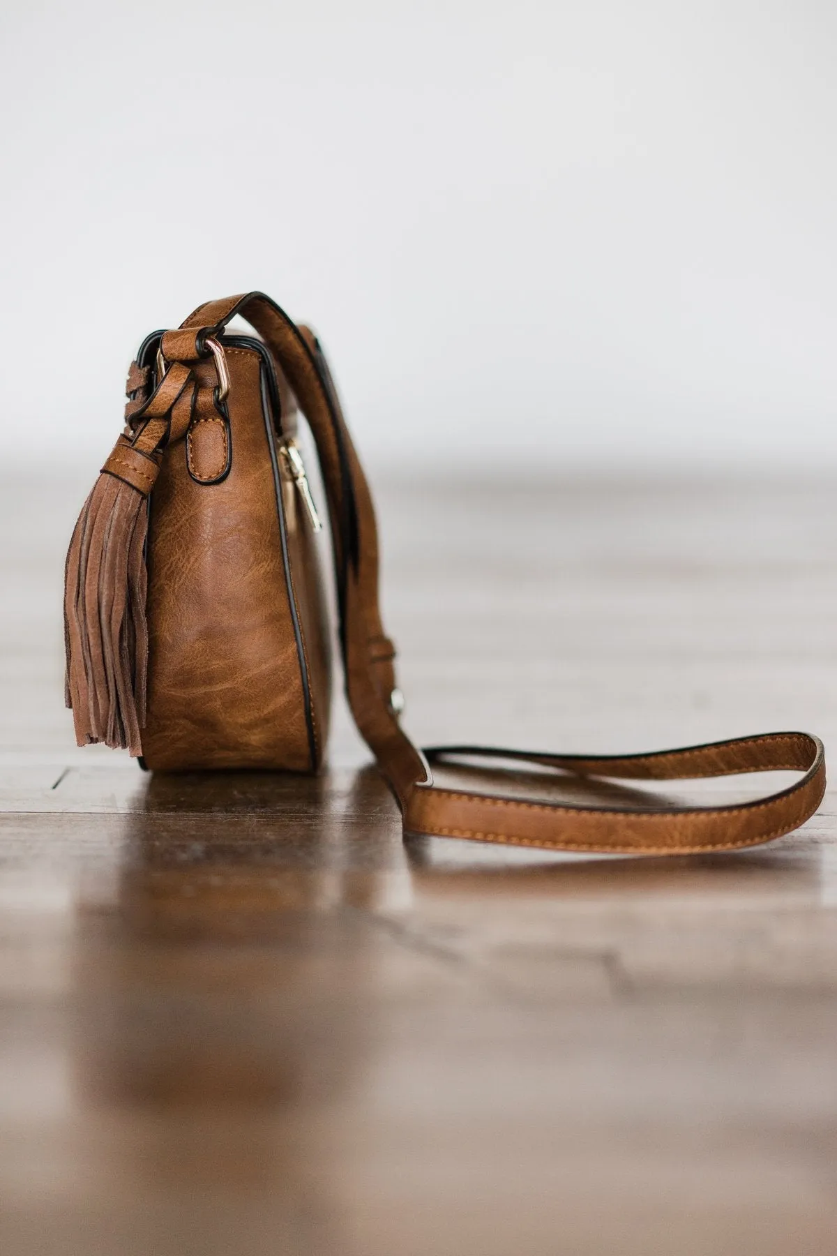 Take Me Anywhere ~ Cognac & Tassel Purse