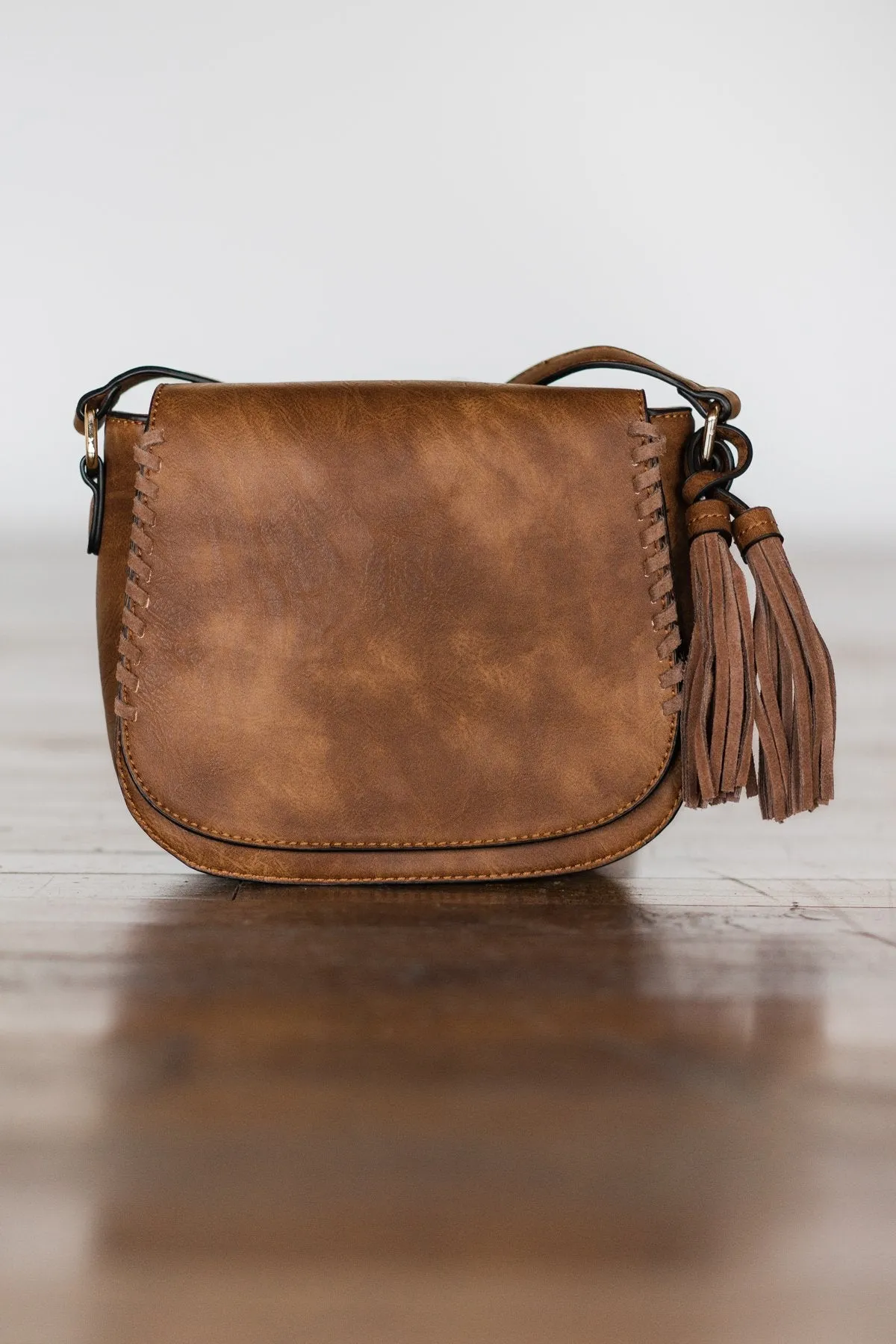 Take Me Anywhere ~ Cognac & Tassel Purse