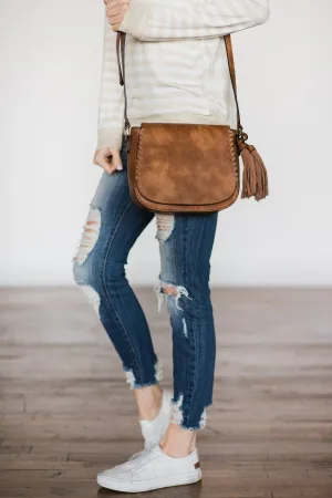 Take Me Anywhere ~ Cognac & Tassel Purse