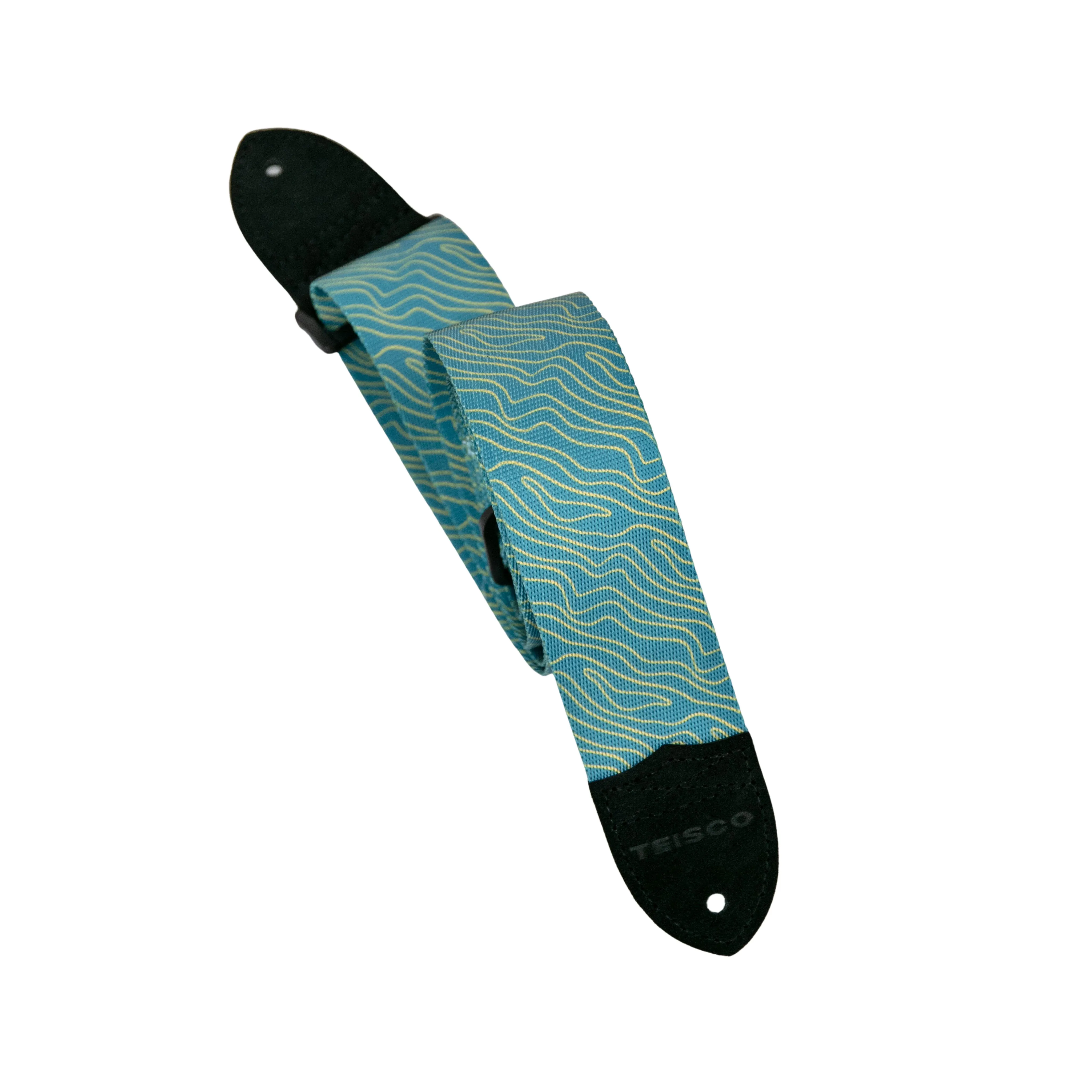 Teisco Polyester Guitar Strap, Blue