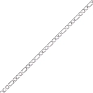 Teräksinen figaro kaulaketju 45cm  5cm (Teräs 316L)