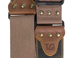 TGI Guitar Strap Woven Brown - Premium