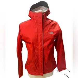 The North Face women’s red zip up with velcro zipper cover waterproof sizemedium