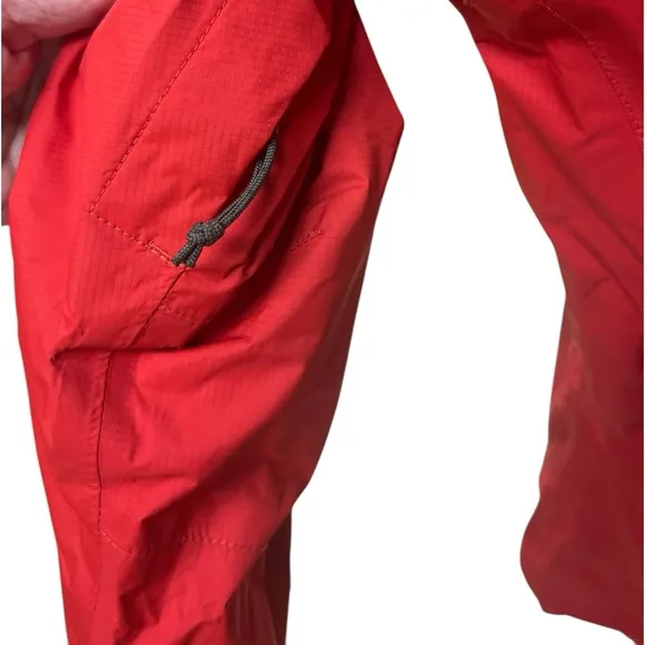 The North Face women’s red zip up with velcro zipper cover waterproof sizemedium
