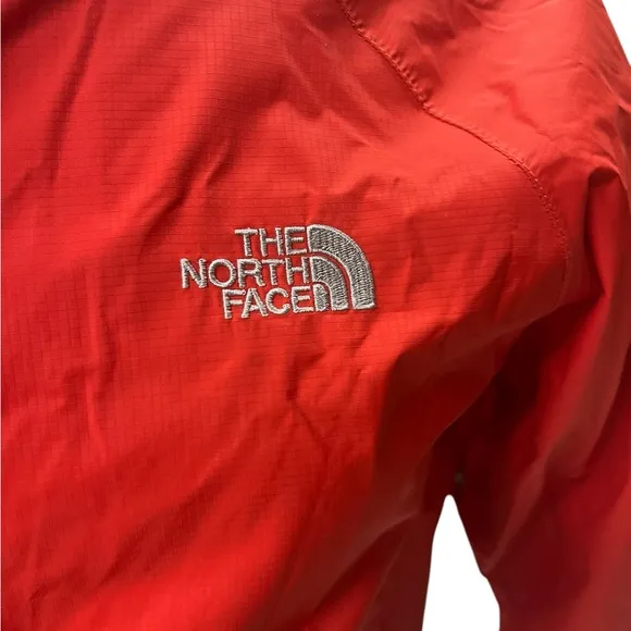 The North Face women’s red zip up with velcro zipper cover waterproof sizemedium