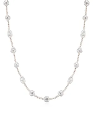 The Pearl Stud Necklace