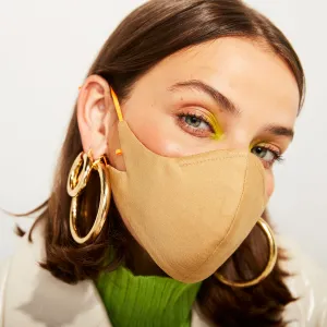 The Tina Cotton Twill in Latte (Mask Only)