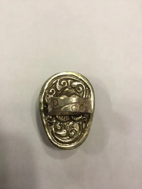Tiger's Eye Skull Ring
