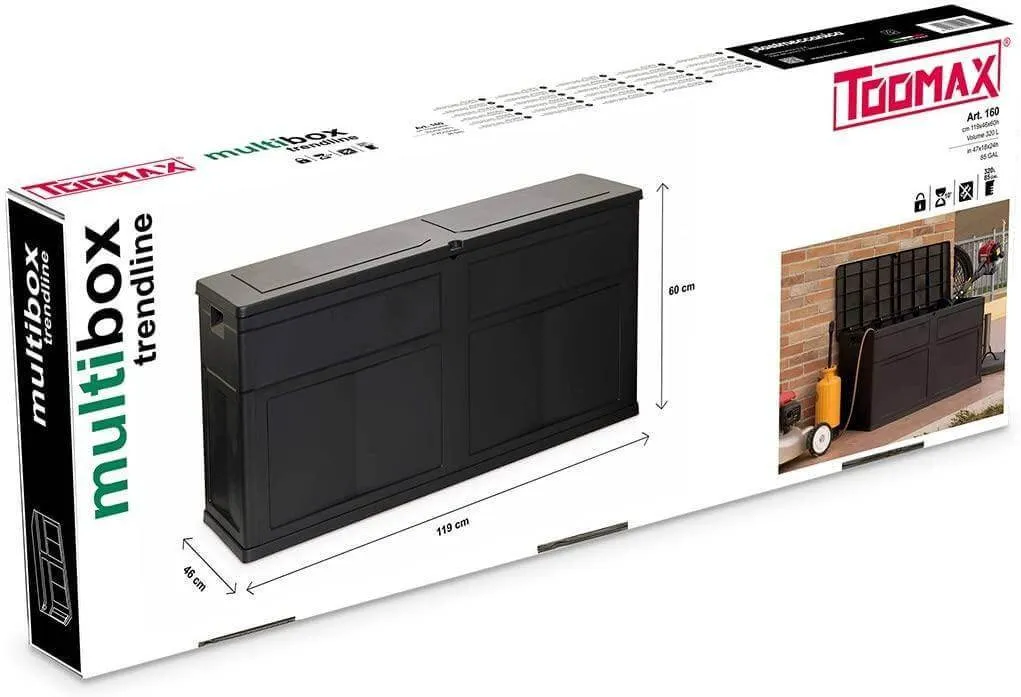 TOOMAX Cushion Box Trend LINE-Art. 160, Black