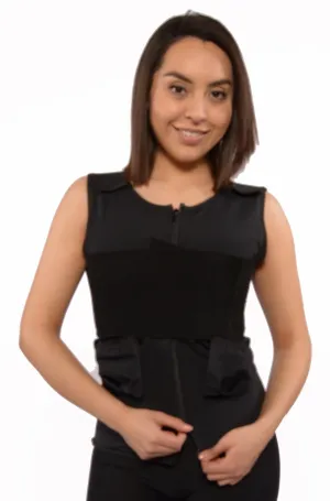 Top Surgery Compression Vest w/ Removable Drain Pockets