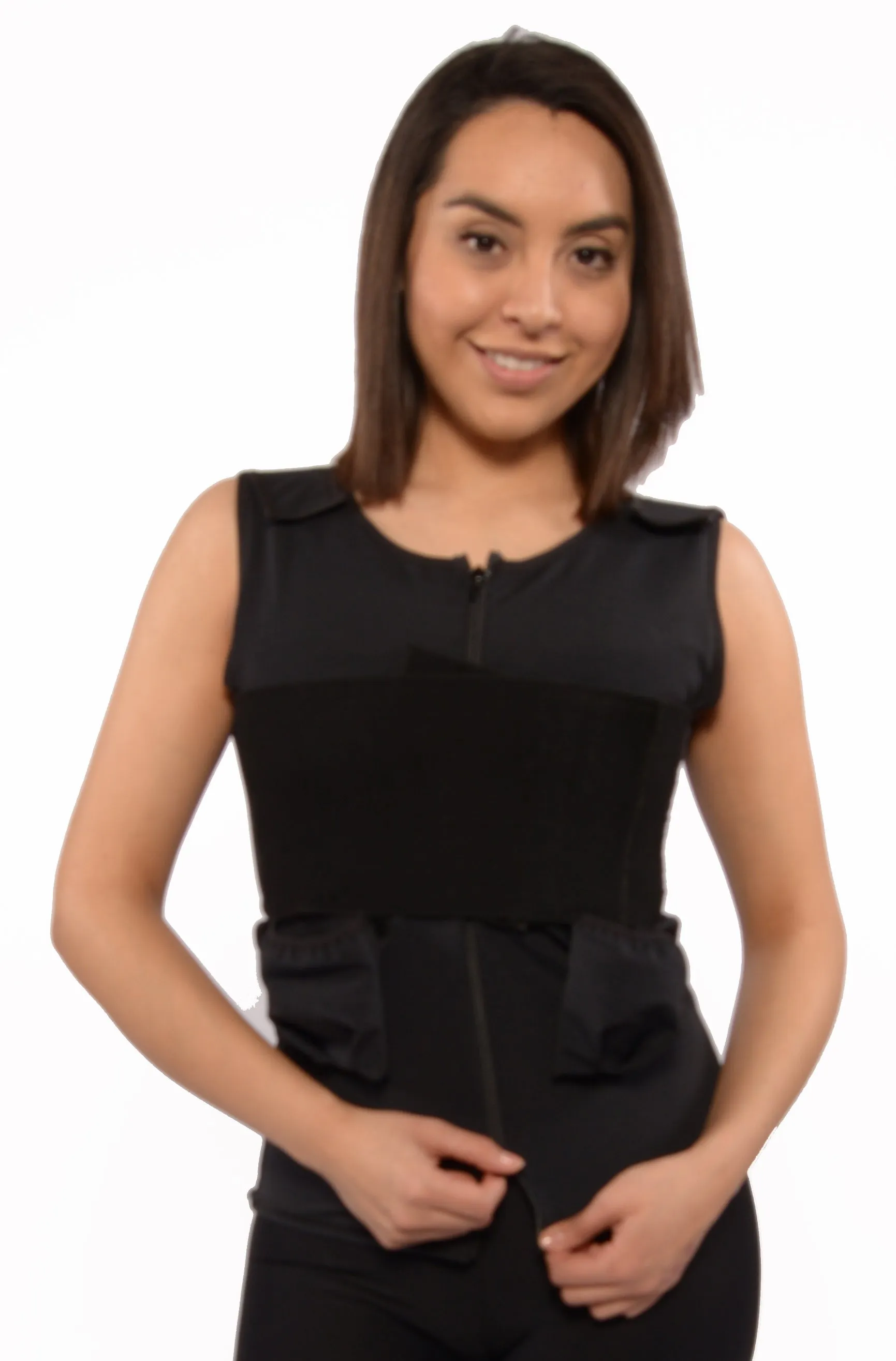 Top Surgery Compression Vest w/ Removable Drain Pockets