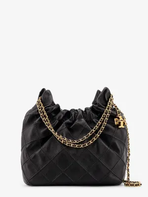 Tory Burch Fleming Mini Hobo Leather Handbag