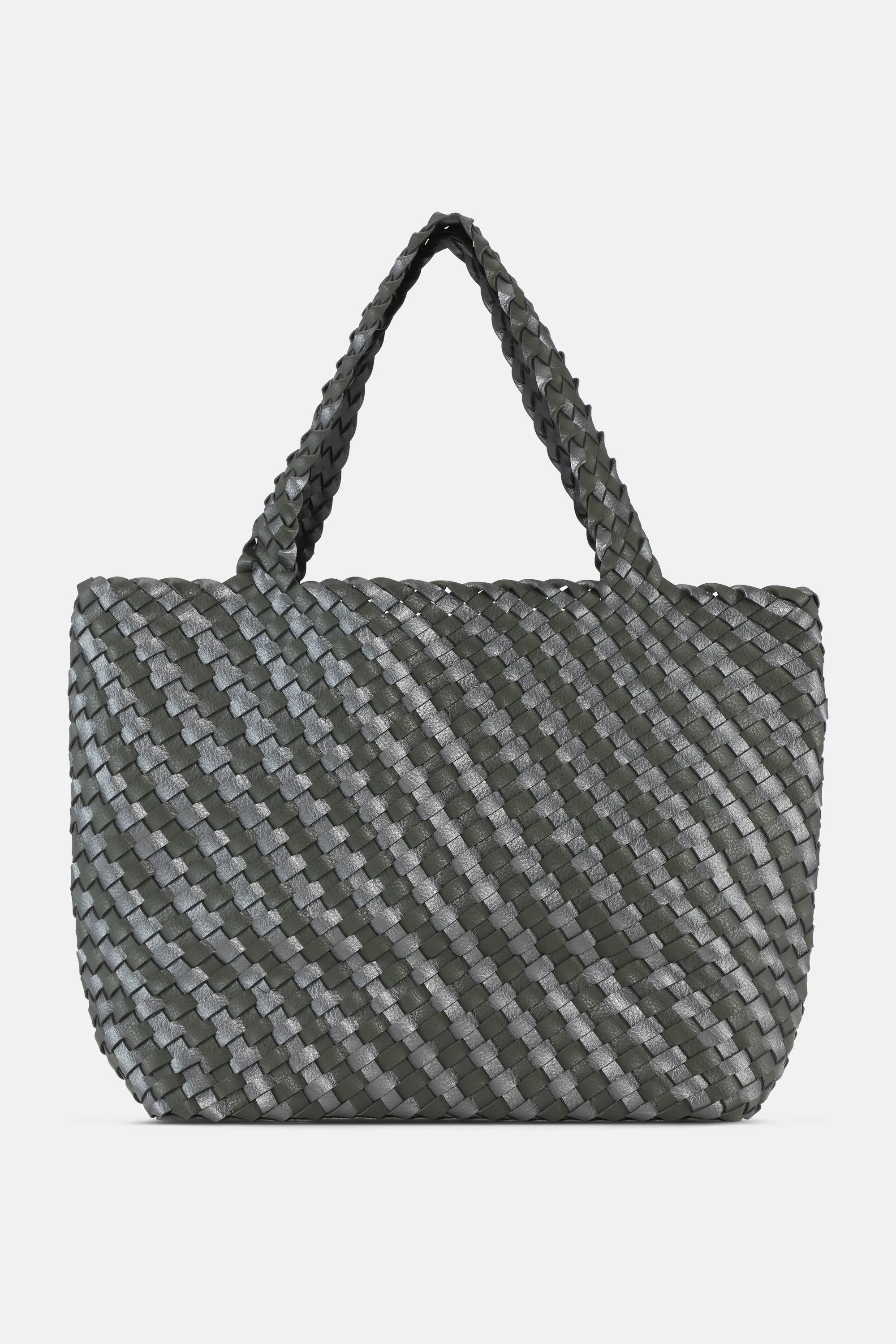 Tote Bag Flätad - Army Gun Metal