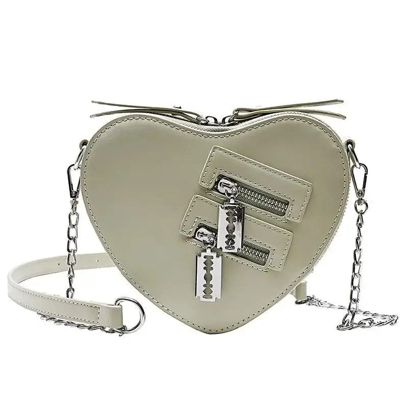 Trendy Y2K Handbag with Double Zipper and Adjustable Strap