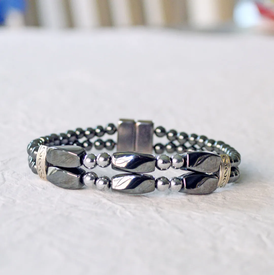 Two Strand Magnetic Bracelet for Pain