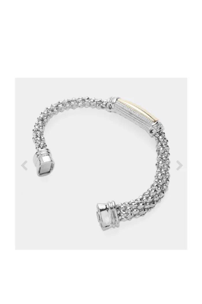 Two Tone Bar Bracelet