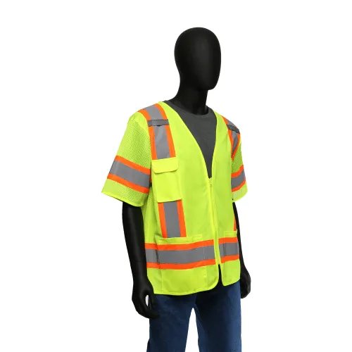 Two Tone Surveyor Safety Vest, 47307, Class 3, Zipper