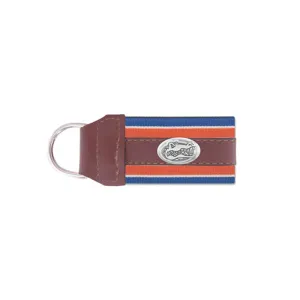 UF Concho Ribbon Leather Key Fob