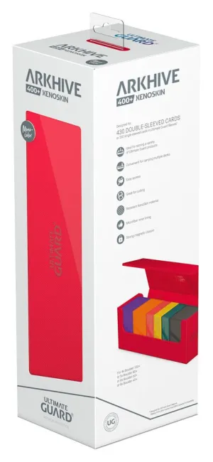 Ultimate Guard Arkhive 400  XenoSkin Monocolor Red