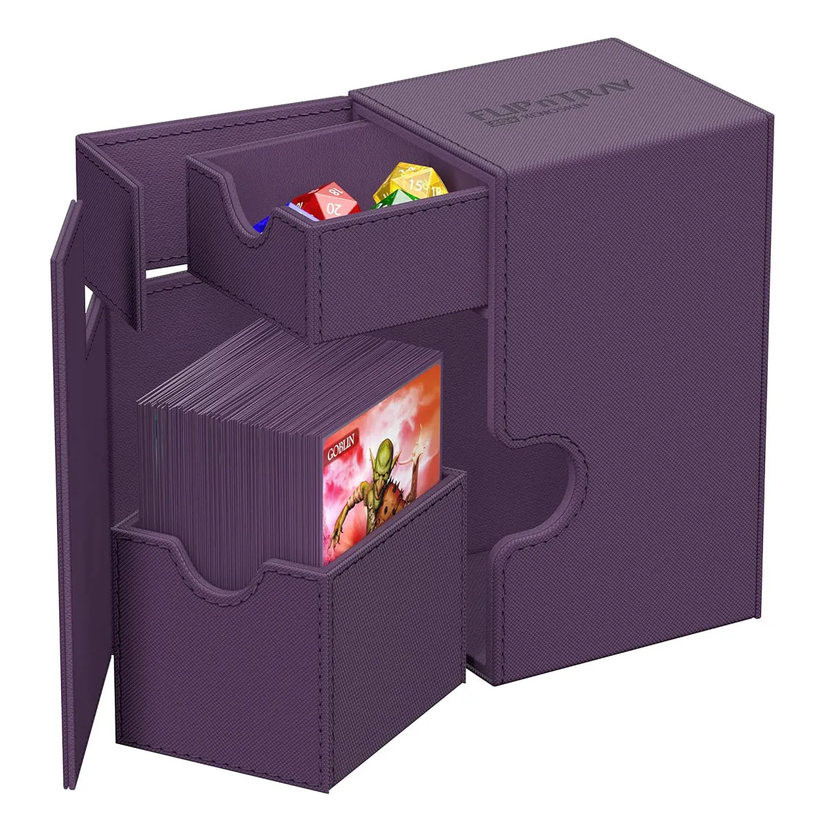 Ultimate Guard Flip n Tray Deck Case 80  Standard Size XenoSkin Monocolor Purple Deck Box
