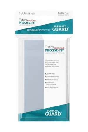 Ultimate Guard Precise-Fit Sleeves Resealable Japanese Size (100)