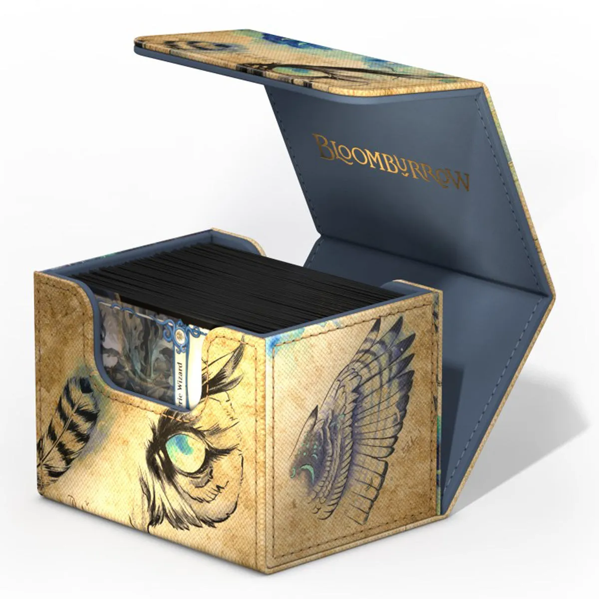 Ultimate Guard Sidewinder 100  Xenoskin Deck Box - MTG Bloomburrow - Maha, Its Feathers Night