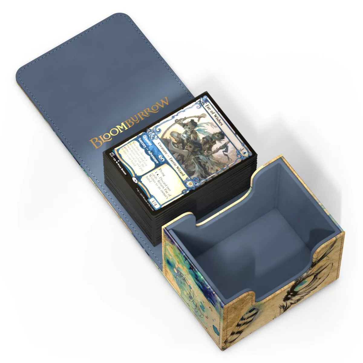 Ultimate Guard Sidewinder 100  Xenoskin Deck Box - MTG Bloomburrow - Maha, Its Feathers Night