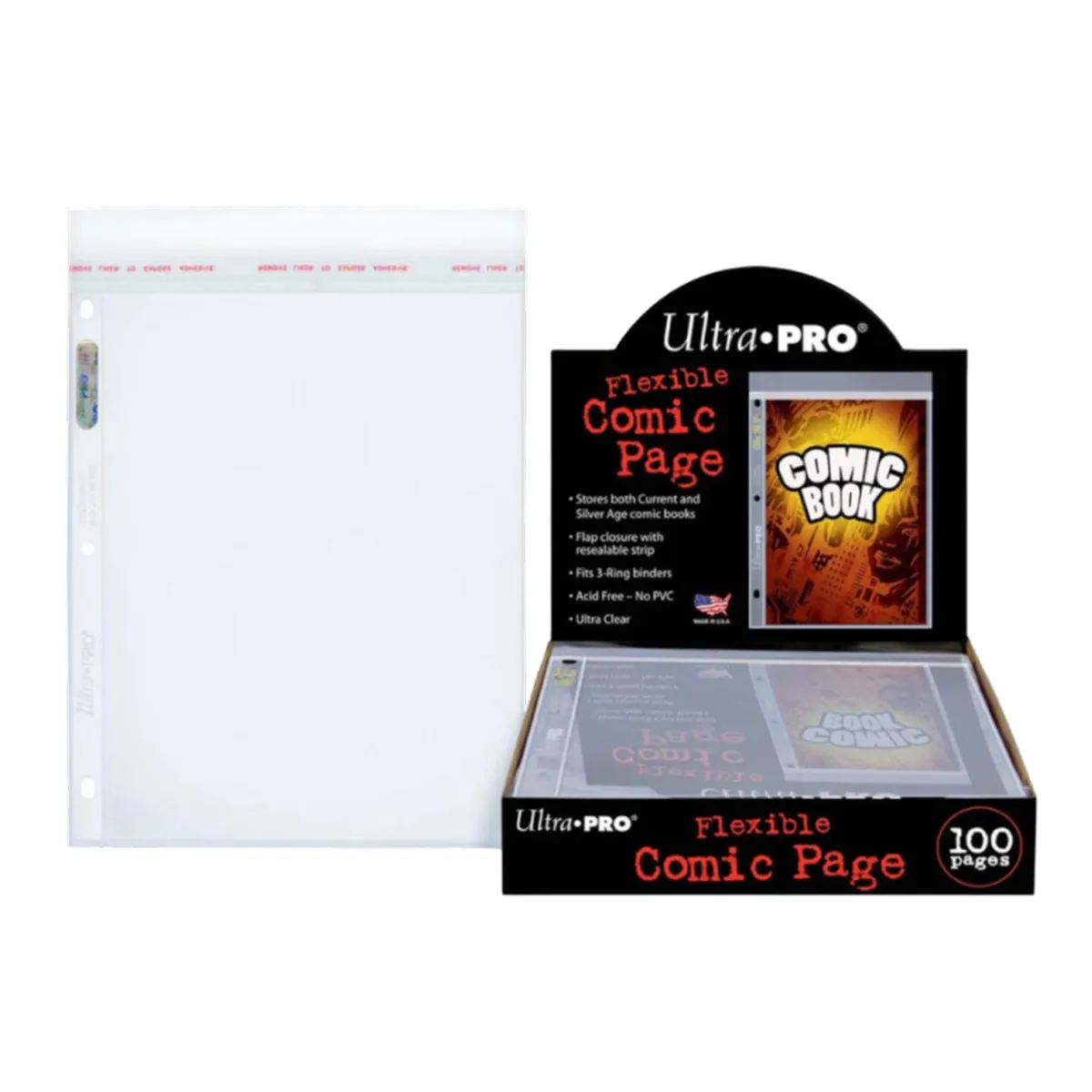 Ultra PRO Ultra Clear Comic Storage Sleeve Pages 100ct