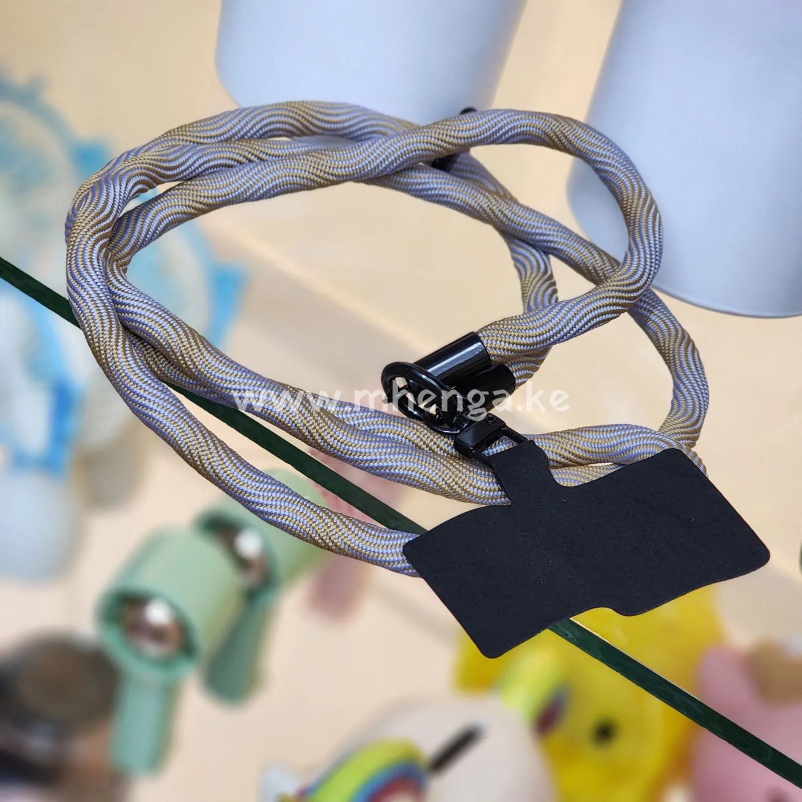 Universal Cell Phone Lanyard Around The Neck Phone Strap Crossbody Adjustable Nylon Phone Lanyard with Patches for Most Phones