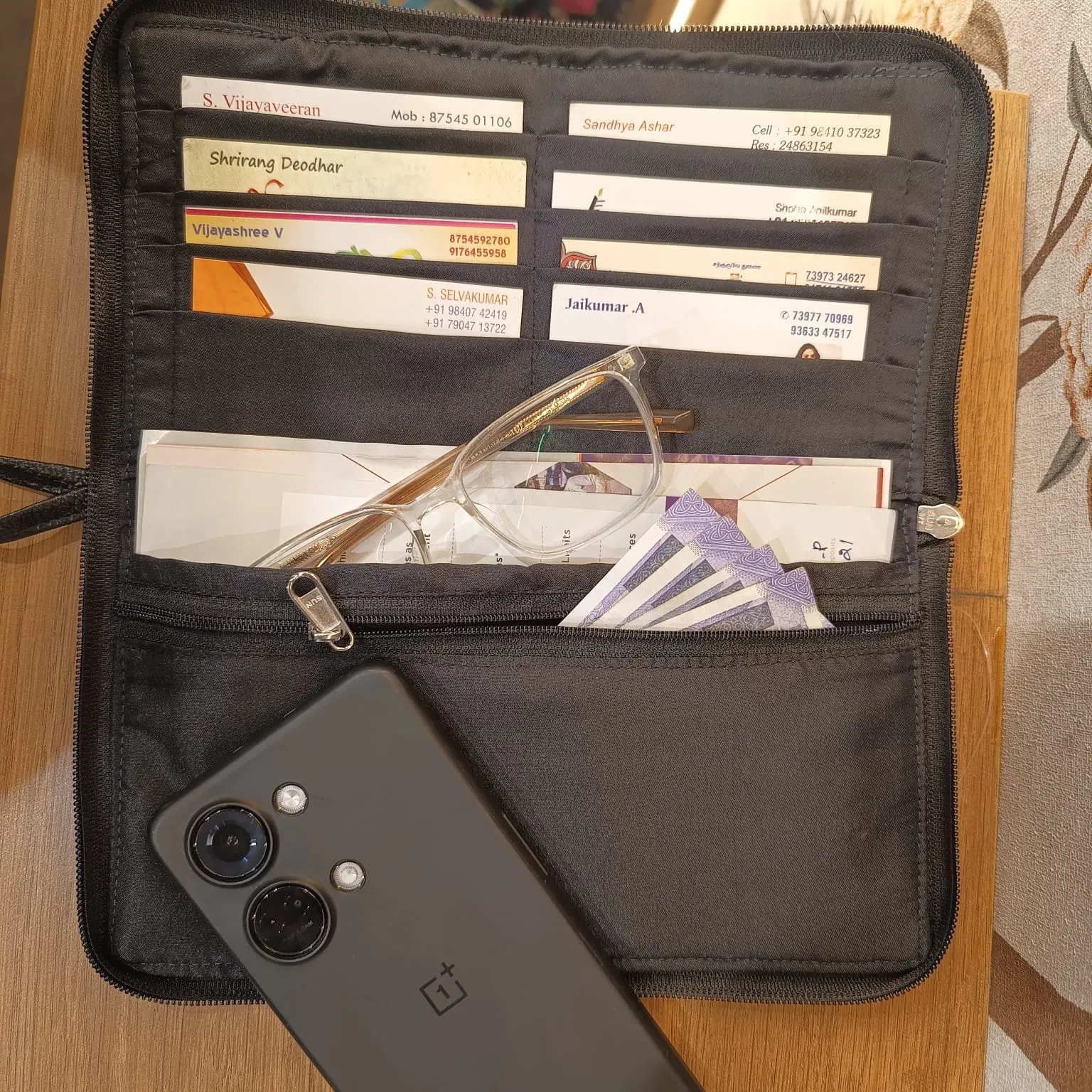 Utility Wallets Grey Colour with Small Star Design