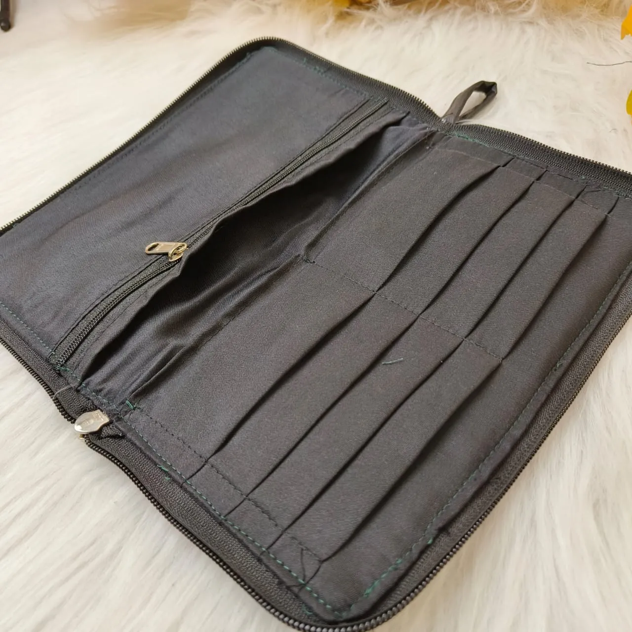 Utility Wallets Grey Colour with Small Star Design