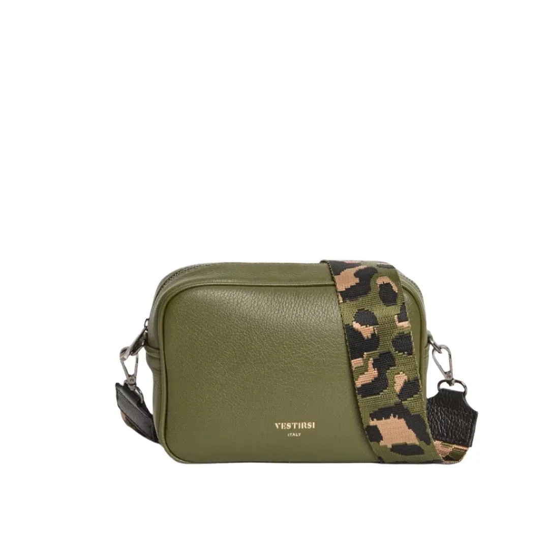 Vestirsi Woven Strap Khaki Leopard