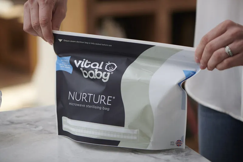 Vital Baby NURTURE Microwave Sterilising Bags 5Pk