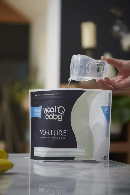 Vital Baby NURTURE Microwave Sterilising Bags 5Pk