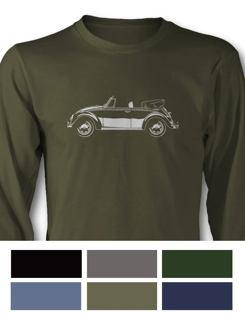 Volkswagen Beetle Convertible T-Shirt - Long Sleeves - Side View