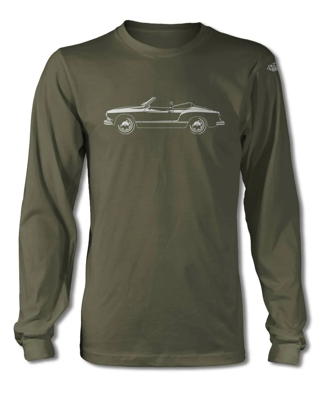 Volkswagen Karmann Ghia Convertible T-Shirt - Long Sleeves - Side View