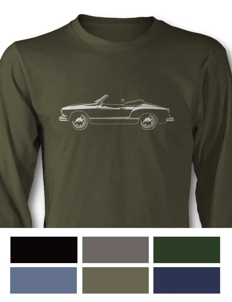 Volkswagen Karmann Ghia Convertible T-Shirt - Long Sleeves - Side View