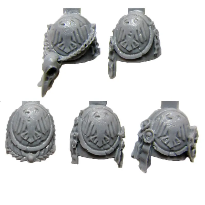 Warhammer 40k Forgeworld Space Marine Raven Guard Chapter Shoulder Pads x5