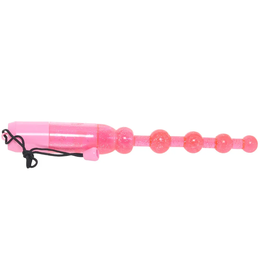Waterproof Vibrating Pleasure Beads in Pink