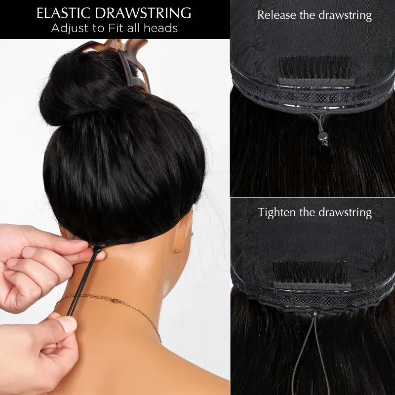Wear & Go Pre Cut Lace HD Transparent Glueless Straight 4x4 5x5 6X4.5 Lace Closure Wig