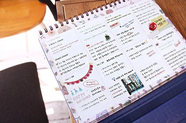 Weekly Planner By Nathalie Lete - Tour Eiffel Garden