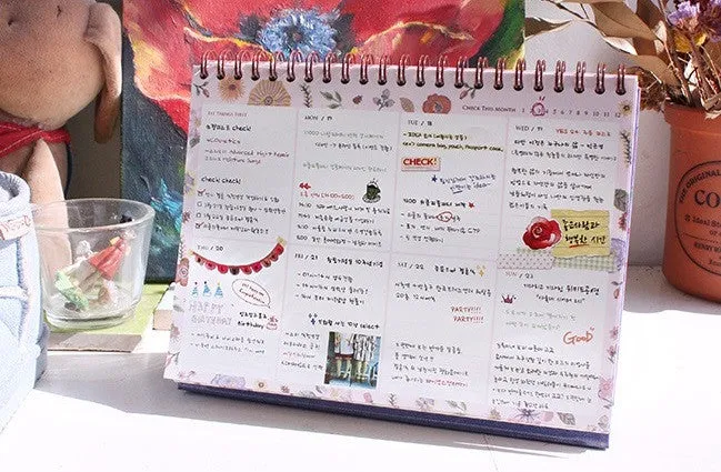 Weekly Planner By Nathalie Lete - Tour Eiffel Garden