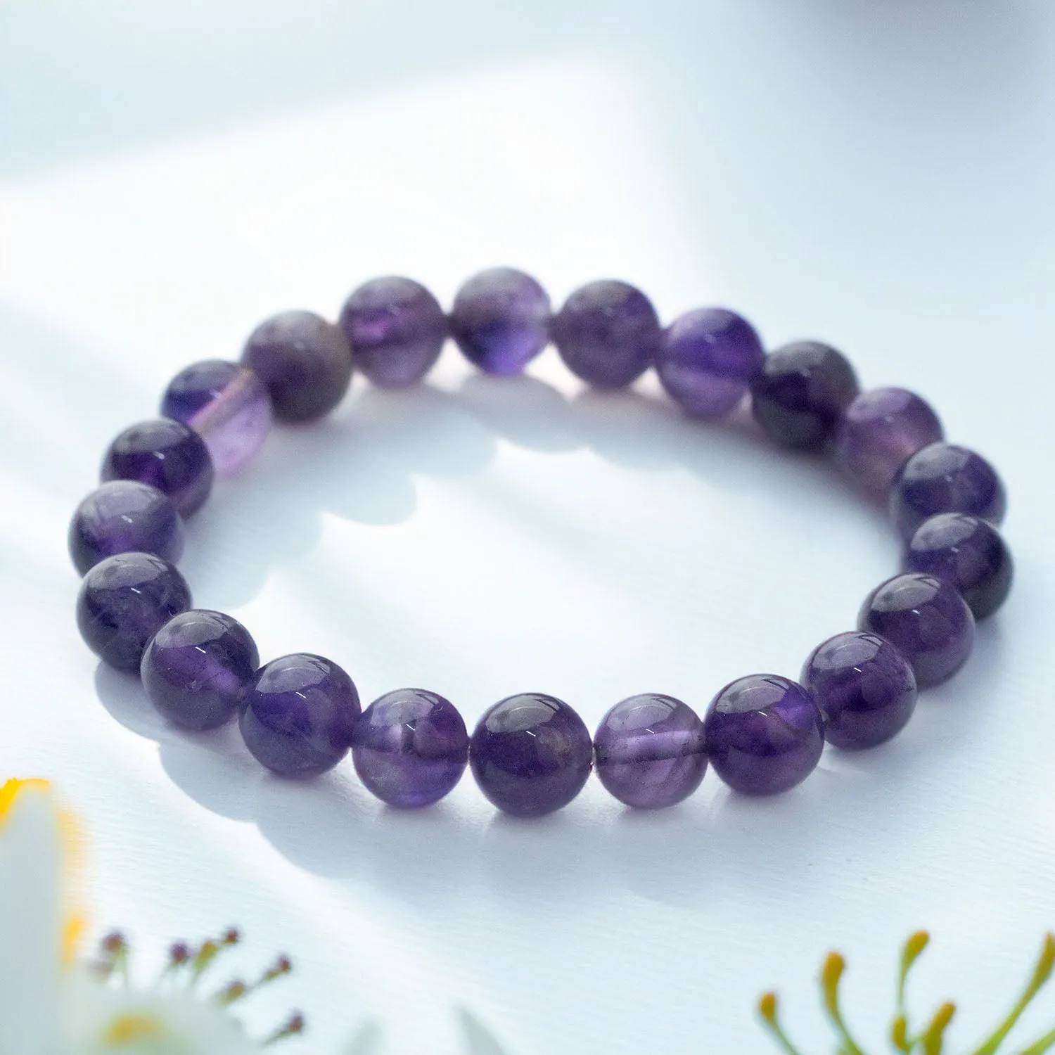 Wellness Amethyst Natural Stone Bracelet